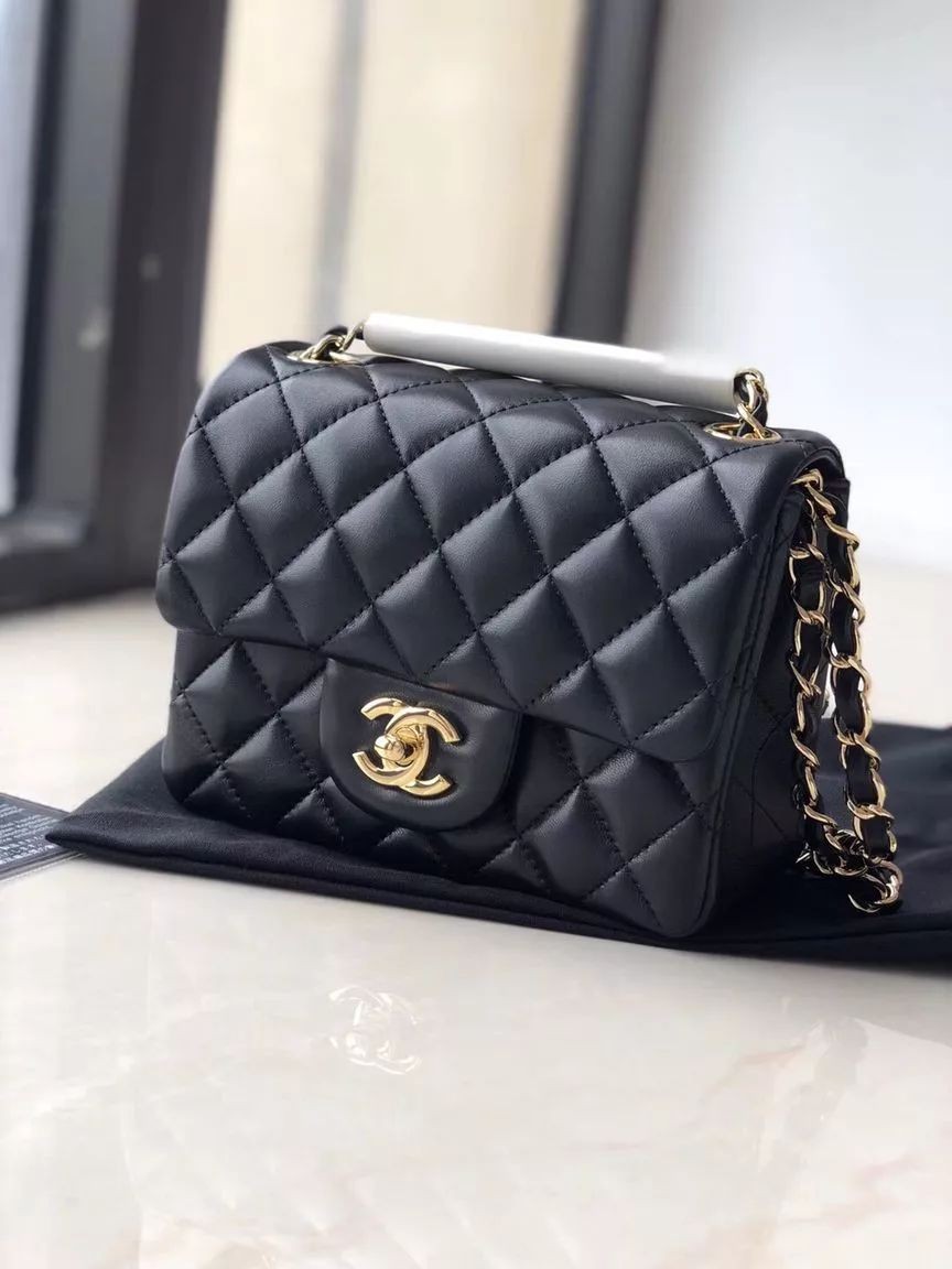 香奈兒（Chanel）女包c(diǎn)f 黑金鏈條女包，女神必入單品